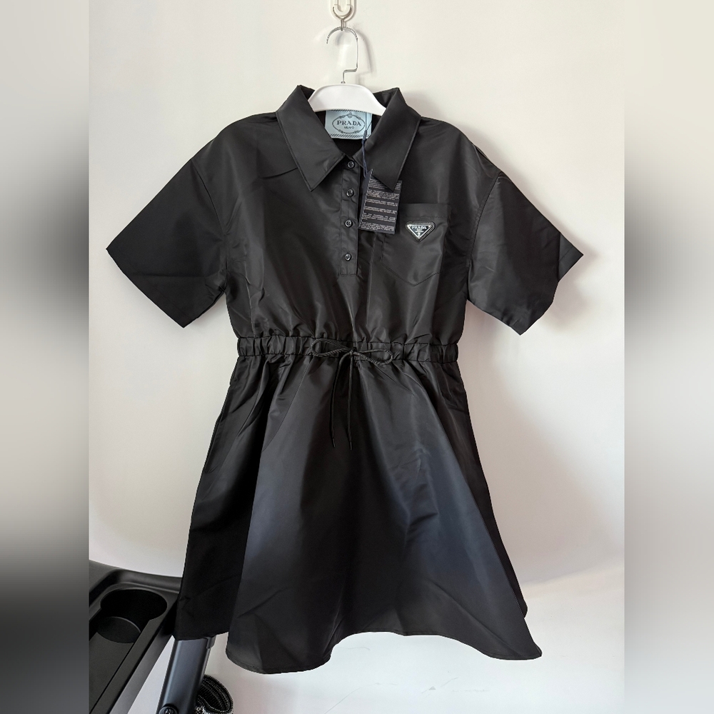 Prada Black Short Sleeve Dress